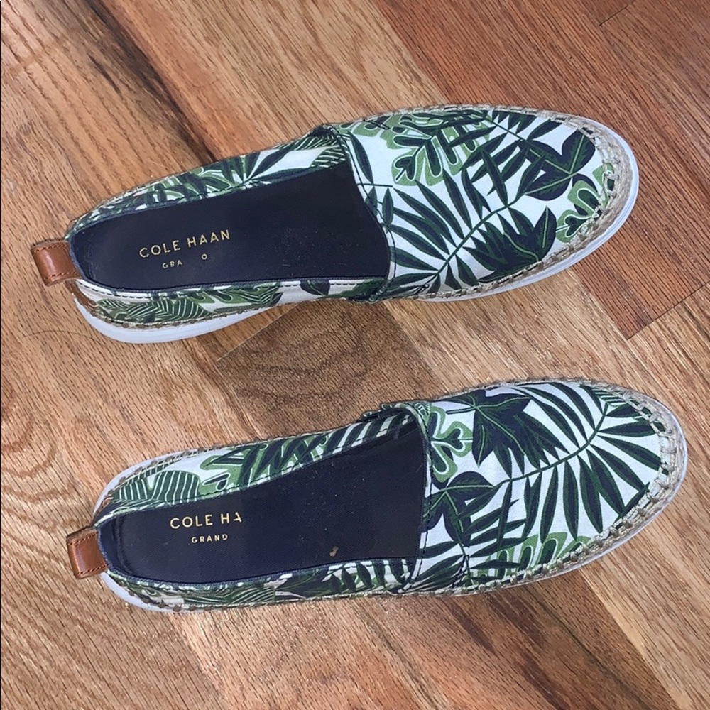 Cole Haan Espadrilles Palm Tree Leaf Tropical